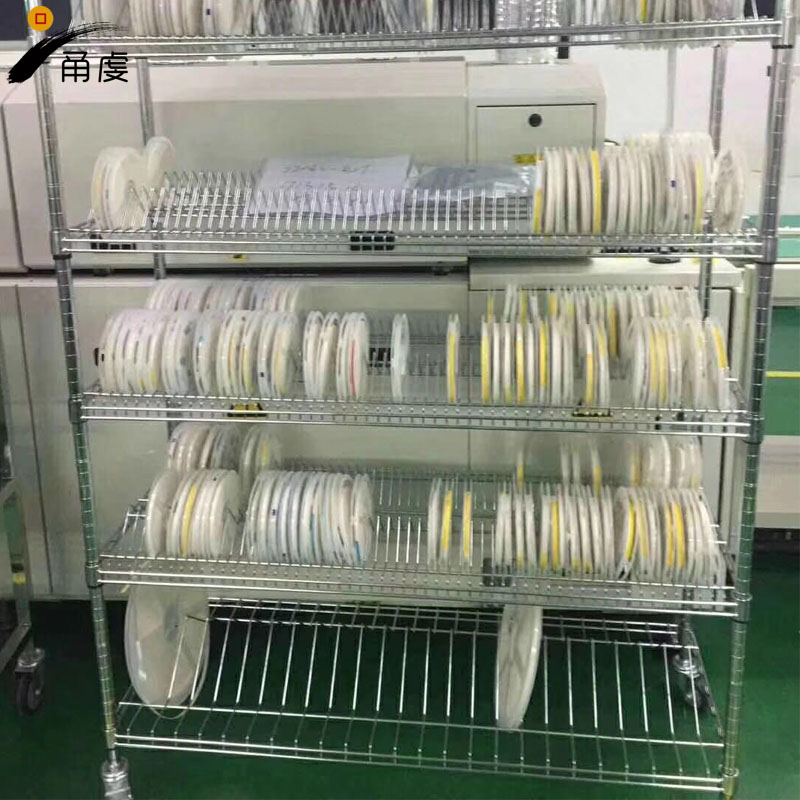湖州电子元器件工厂防静电货架 置物架 不锈钢周转架 宁波甬虔